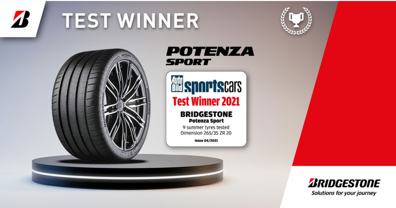 Bridgestone Potenza Sport castiga testul sportiv AUTOBILD 2021
