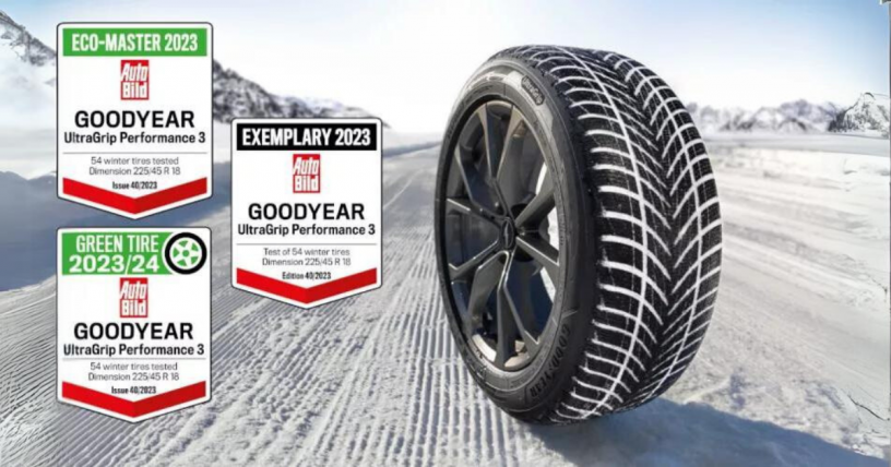 Goodyear UltraGrip Performance 3 primeste premiul Auto Bild